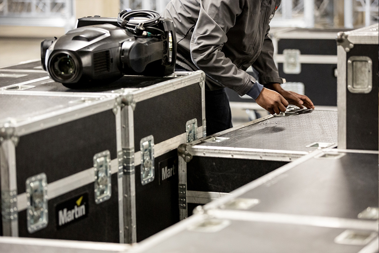 Equipment check-in at apex warehouse